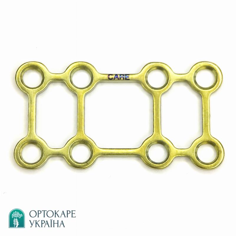 Прямокутна CAD-пластина з 8 отворами товщиною 1,0 мм